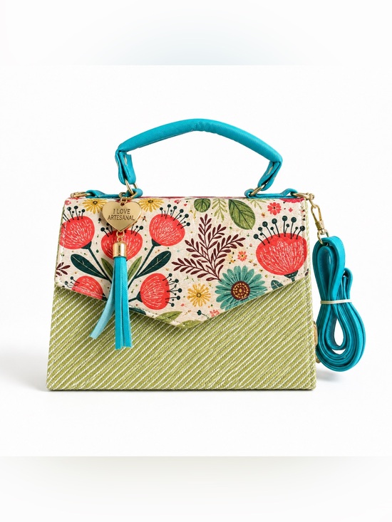 Handmade Handbags - Handmade Crossbody Jute Bag
